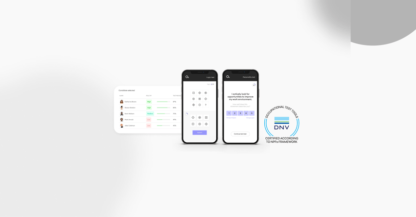 First in the world to receive global DNV certification for psychometric assessments